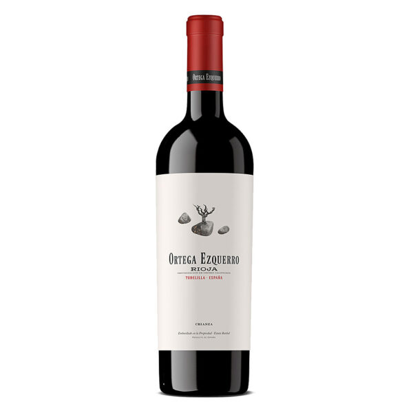 Ortega Ezquerro Crianza Rioja from 70+ year old vines in Tudelilla. Tempranillo and Garnacha aged 14–16 months in American and French oak. Rich cherry fruit, spice, vanilla and silky tannins with a long, elegant finish.